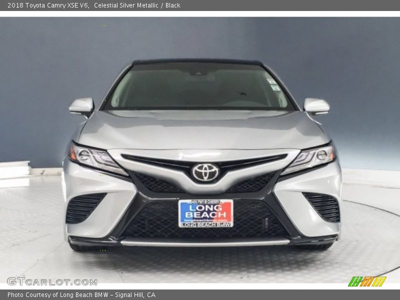 Celestial Silver Metallic / Black 2018 Toyota Camry XSE V6