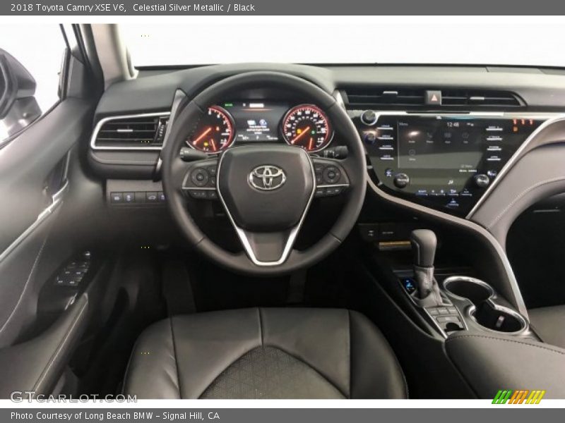 Celestial Silver Metallic / Black 2018 Toyota Camry XSE V6