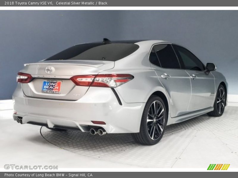 Celestial Silver Metallic / Black 2018 Toyota Camry XSE V6