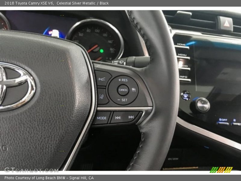 Celestial Silver Metallic / Black 2018 Toyota Camry XSE V6