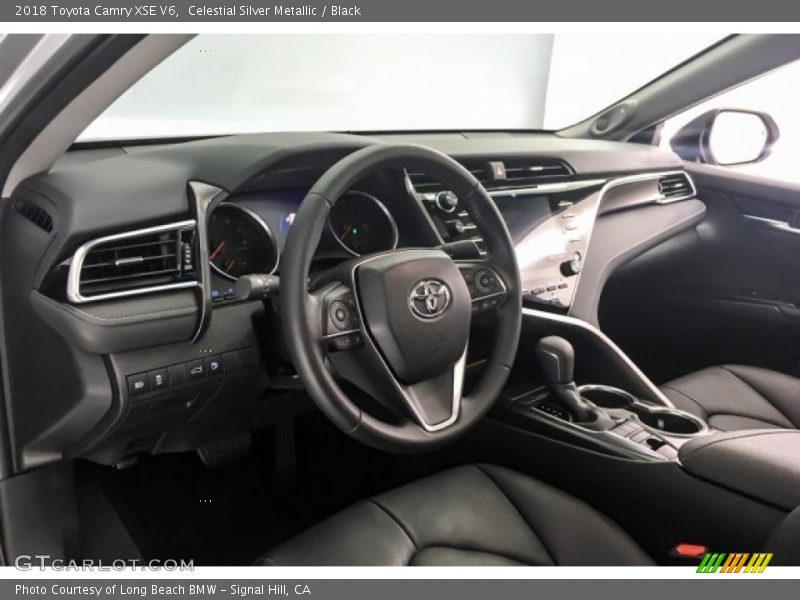 Celestial Silver Metallic / Black 2018 Toyota Camry XSE V6