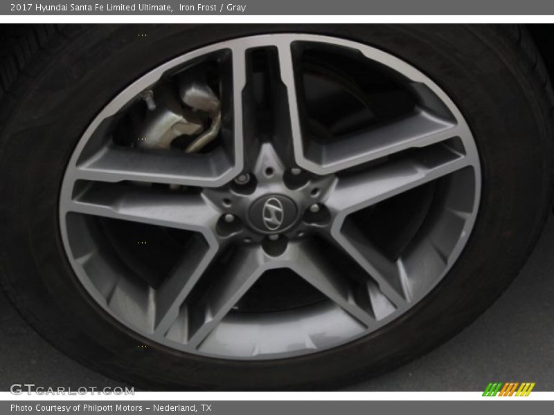 Iron Frost / Gray 2017 Hyundai Santa Fe Limited Ultimate