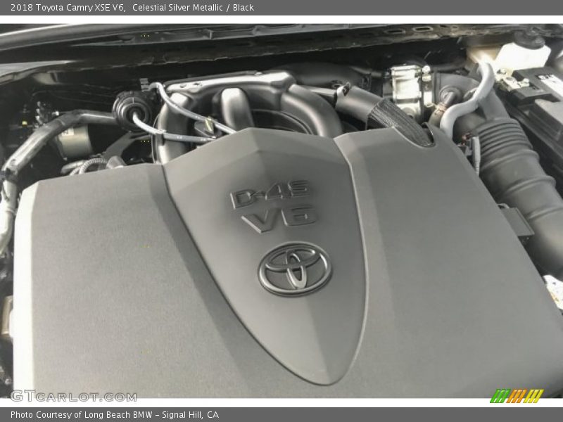 Celestial Silver Metallic / Black 2018 Toyota Camry XSE V6
