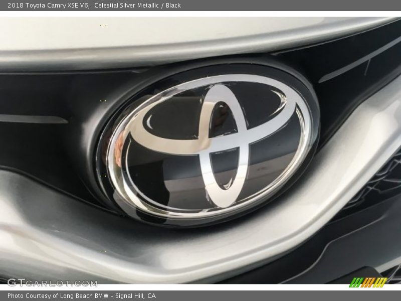 Celestial Silver Metallic / Black 2018 Toyota Camry XSE V6