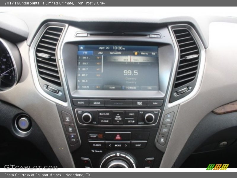 Iron Frost / Gray 2017 Hyundai Santa Fe Limited Ultimate