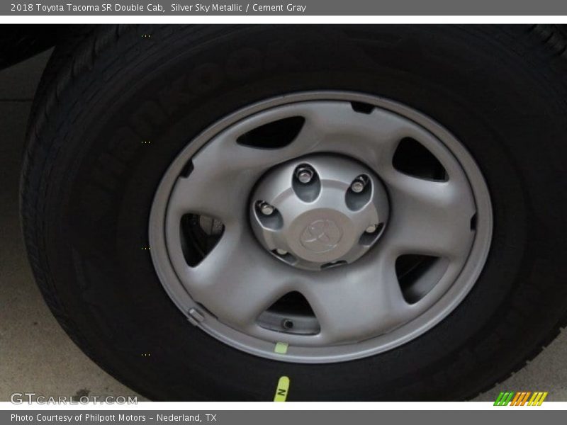 Silver Sky Metallic / Cement Gray 2018 Toyota Tacoma SR Double Cab
