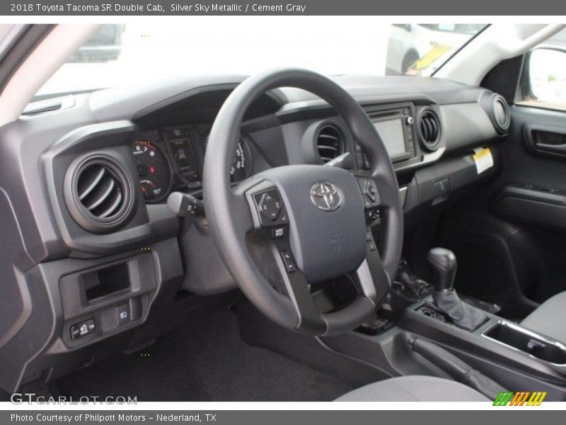 Silver Sky Metallic / Cement Gray 2018 Toyota Tacoma SR Double Cab