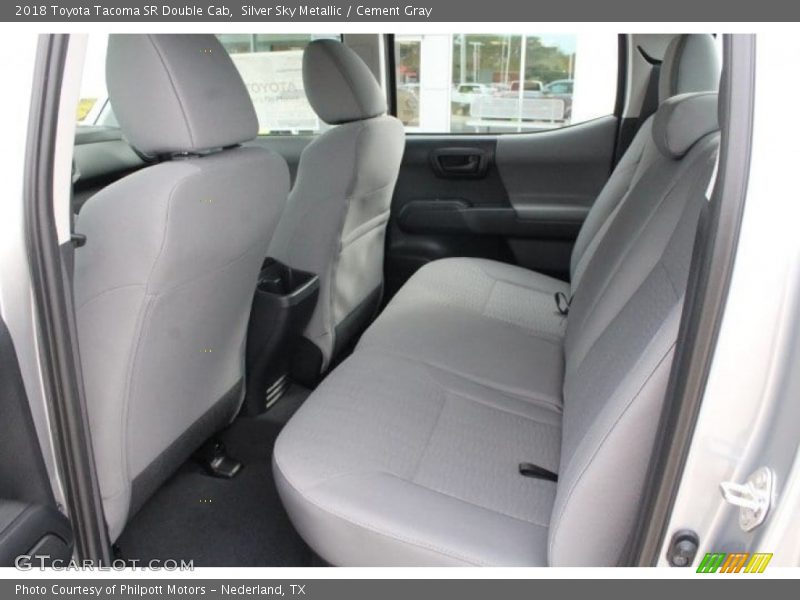 Silver Sky Metallic / Cement Gray 2018 Toyota Tacoma SR Double Cab