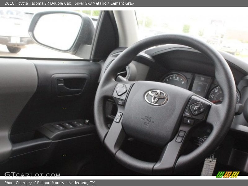 Silver Sky Metallic / Cement Gray 2018 Toyota Tacoma SR Double Cab