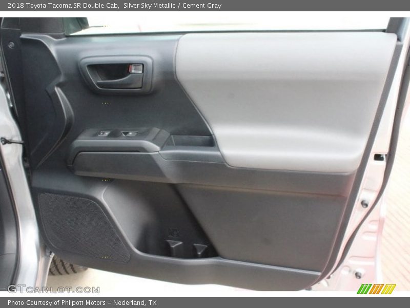 Silver Sky Metallic / Cement Gray 2018 Toyota Tacoma SR Double Cab