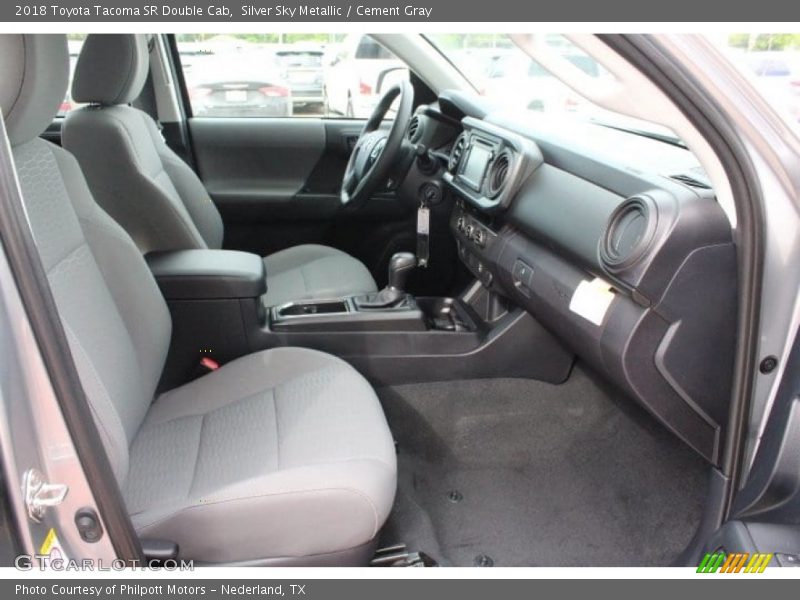 Silver Sky Metallic / Cement Gray 2018 Toyota Tacoma SR Double Cab