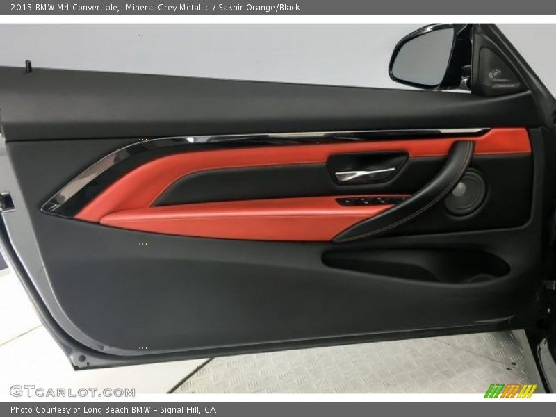 Mineral Grey Metallic / Sakhir Orange/Black 2015 BMW M4 Convertible