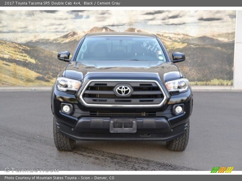 Black / Cement Gray 2017 Toyota Tacoma SR5 Double Cab 4x4