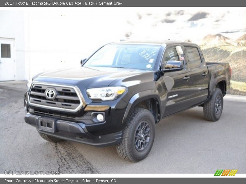 Black / Cement Gray 2017 Toyota Tacoma SR5 Double Cab 4x4