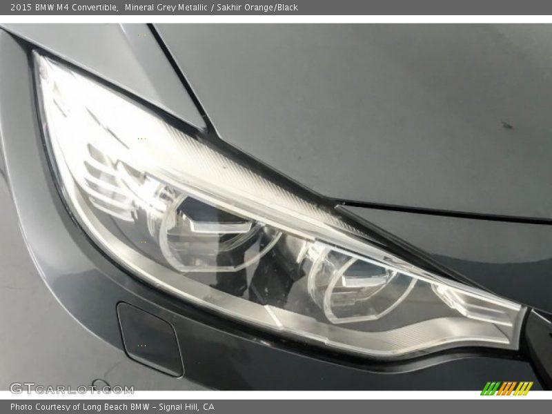 Mineral Grey Metallic / Sakhir Orange/Black 2015 BMW M4 Convertible