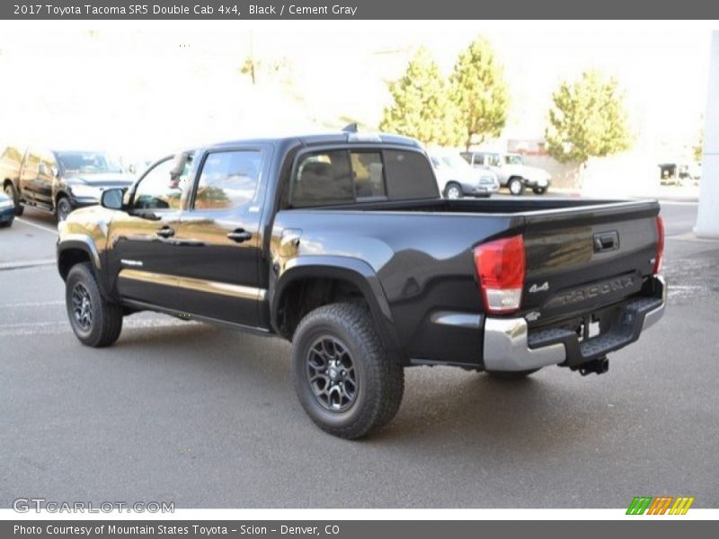 Black / Cement Gray 2017 Toyota Tacoma SR5 Double Cab 4x4