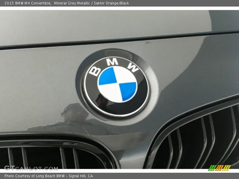 Mineral Grey Metallic / Sakhir Orange/Black 2015 BMW M4 Convertible