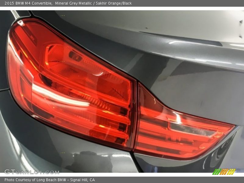Mineral Grey Metallic / Sakhir Orange/Black 2015 BMW M4 Convertible