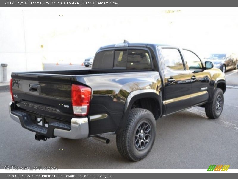 Black / Cement Gray 2017 Toyota Tacoma SR5 Double Cab 4x4