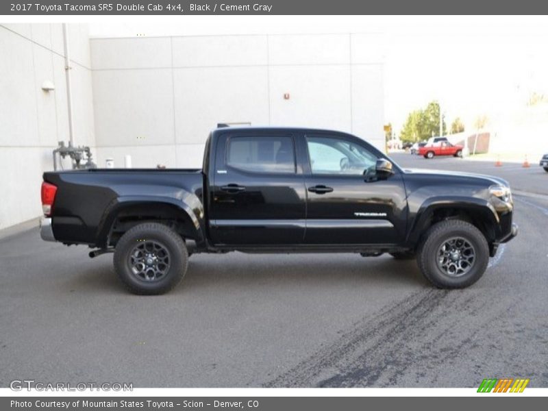 Black / Cement Gray 2017 Toyota Tacoma SR5 Double Cab 4x4