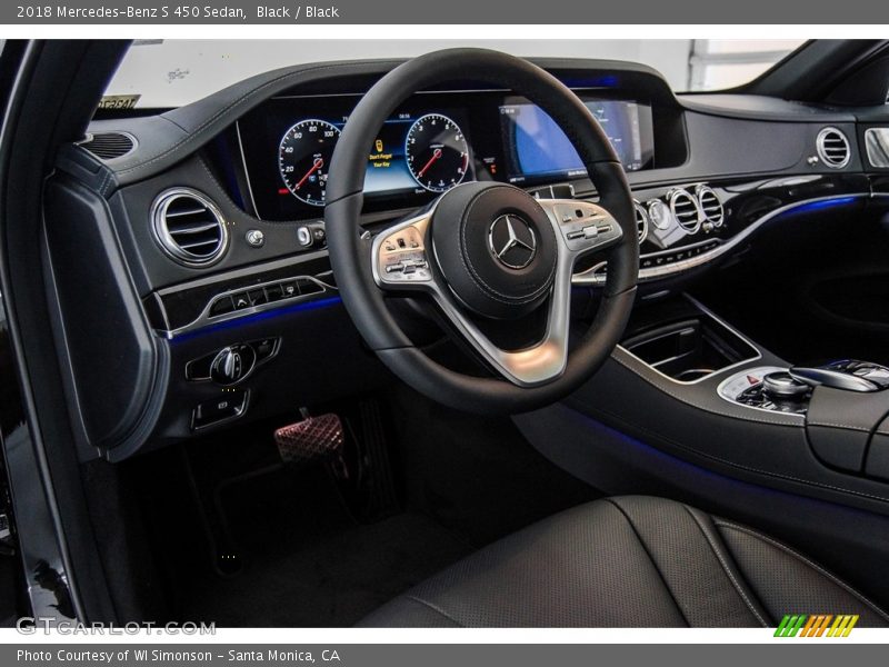 Black / Black 2018 Mercedes-Benz S 450 Sedan