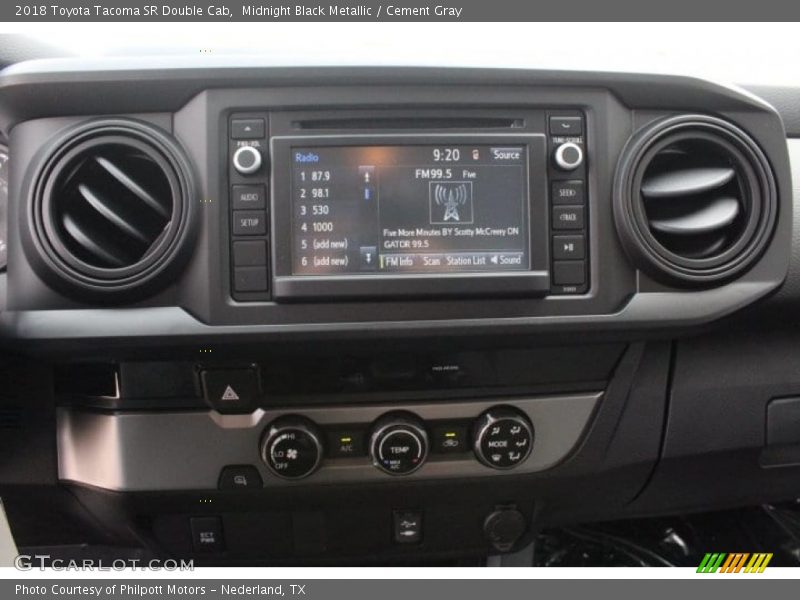 Controls of 2018 Tacoma SR Double Cab