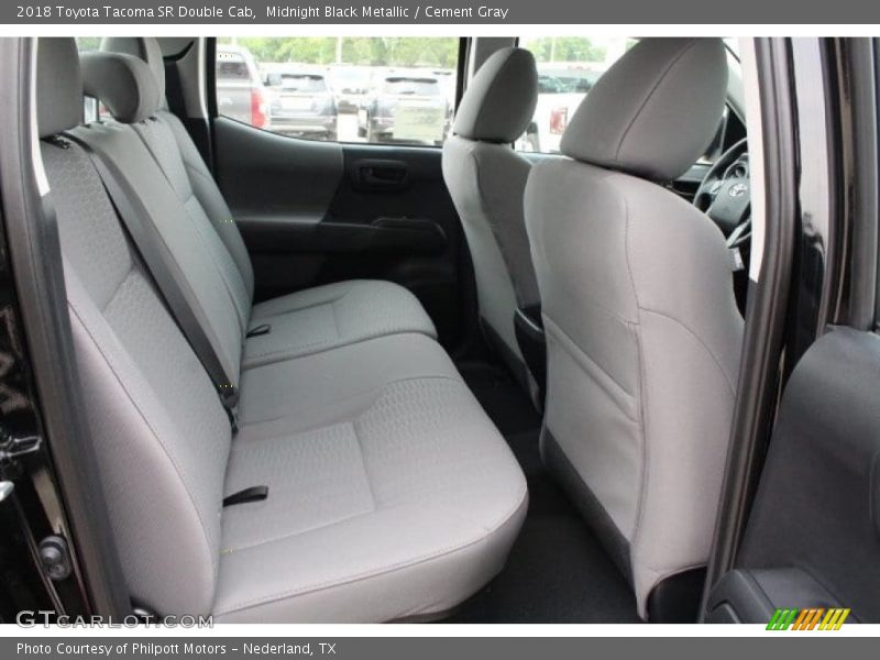 Rear Seat of 2018 Tacoma SR Double Cab