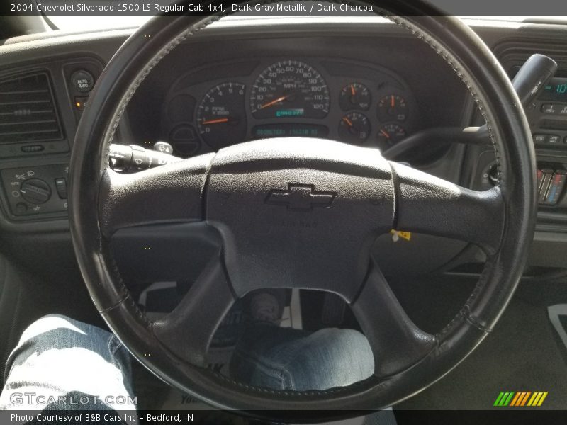 Dark Gray Metallic / Dark Charcoal 2004 Chevrolet Silverado 1500 LS Regular Cab 4x4