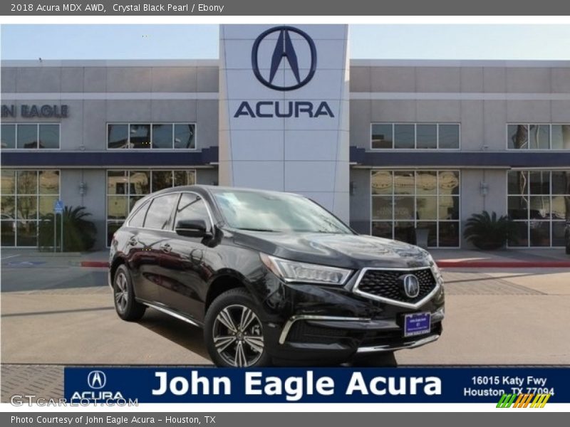 Crystal Black Pearl / Ebony 2018 Acura MDX AWD