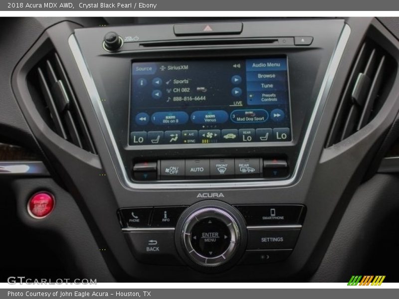 Controls of 2018 MDX AWD