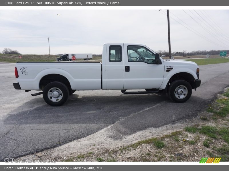 Oxford White / Camel 2008 Ford F250 Super Duty XL SuperCab 4x4