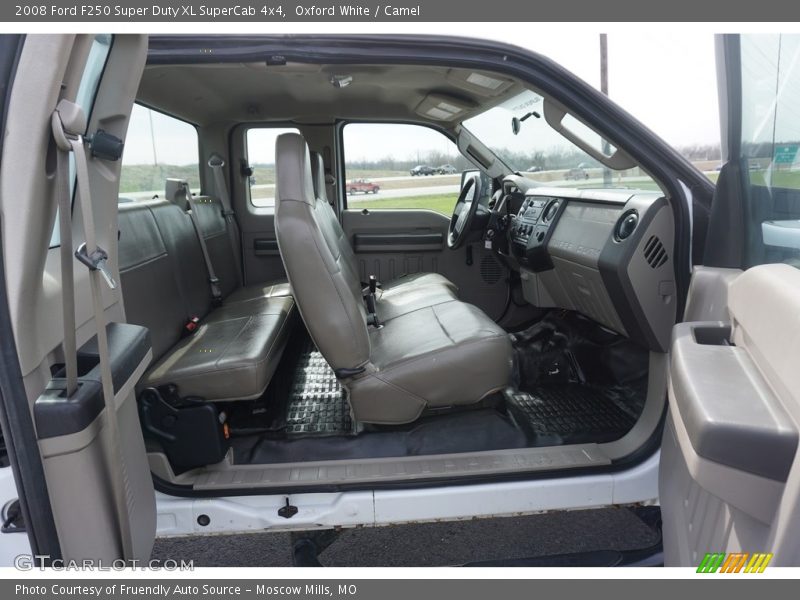 Oxford White / Camel 2008 Ford F250 Super Duty XL SuperCab 4x4