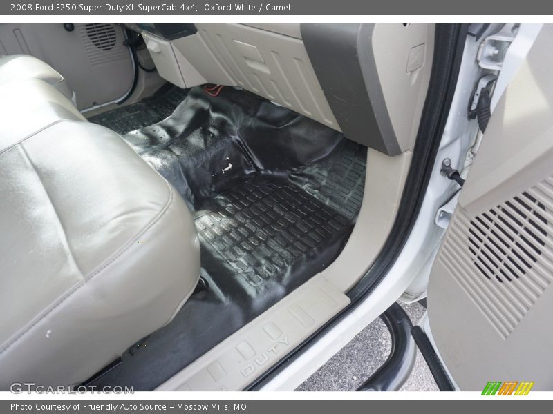 Oxford White / Camel 2008 Ford F250 Super Duty XL SuperCab 4x4