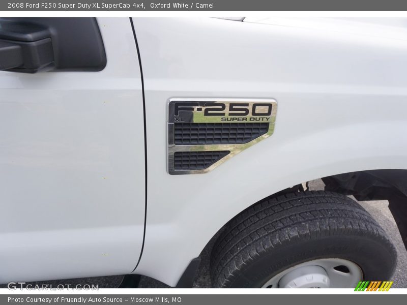 Oxford White / Camel 2008 Ford F250 Super Duty XL SuperCab 4x4