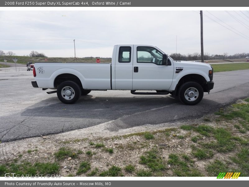 Oxford White / Camel 2008 Ford F250 Super Duty XL SuperCab 4x4