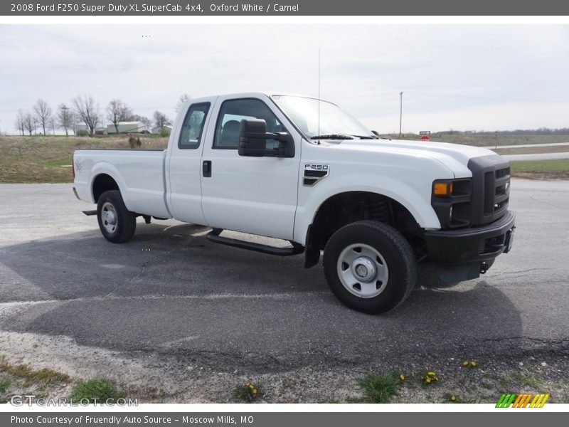 Oxford White / Camel 2008 Ford F250 Super Duty XL SuperCab 4x4