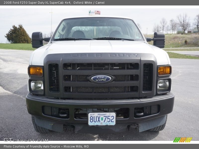 Oxford White / Camel 2008 Ford F250 Super Duty XL SuperCab 4x4