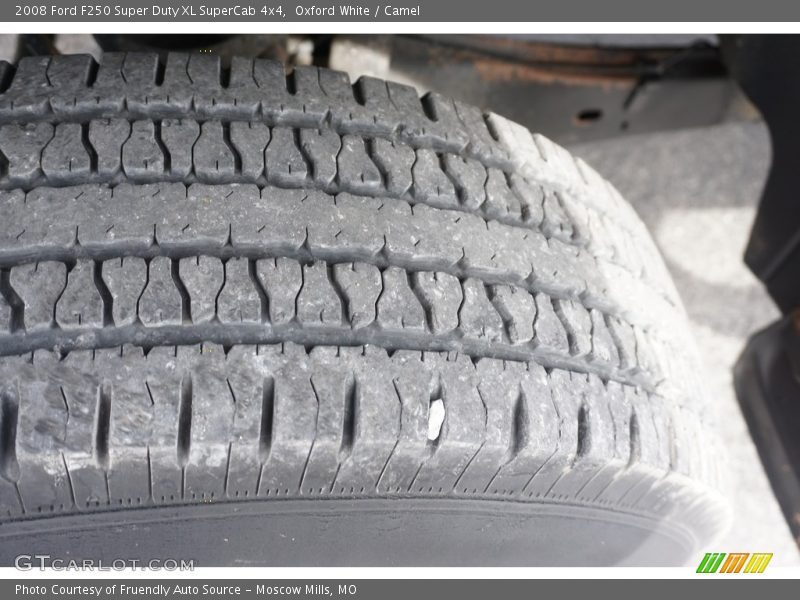 Oxford White / Camel 2008 Ford F250 Super Duty XL SuperCab 4x4