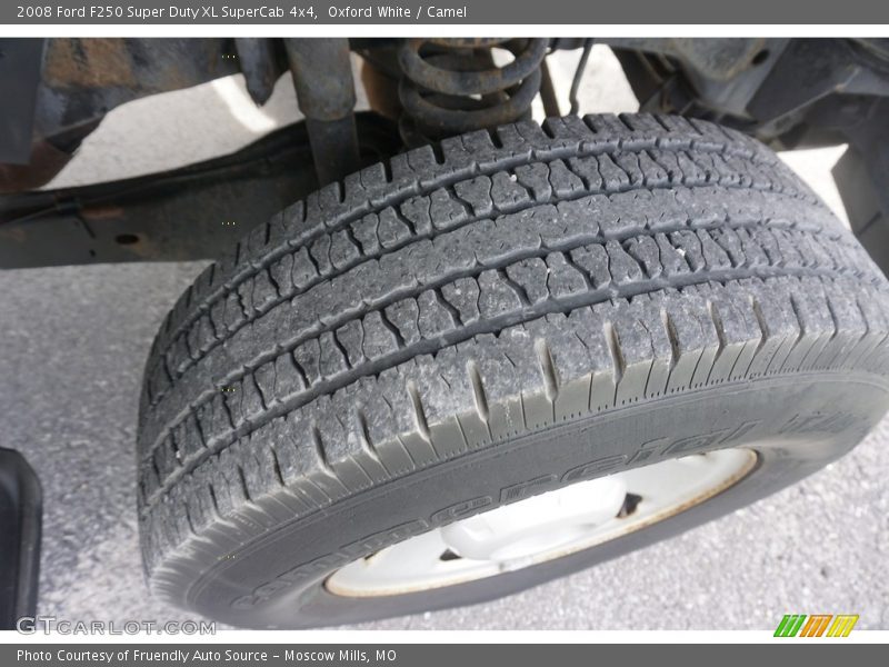 Oxford White / Camel 2008 Ford F250 Super Duty XL SuperCab 4x4