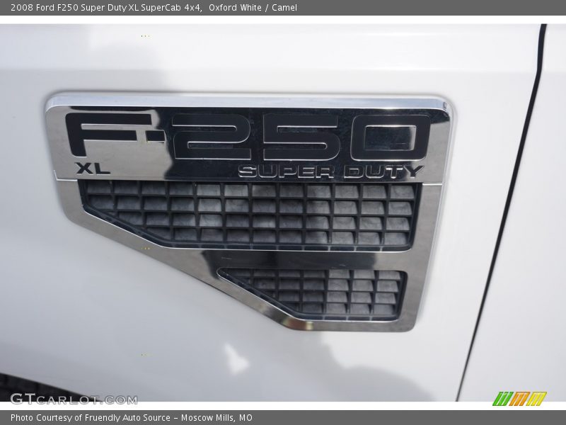 Oxford White / Camel 2008 Ford F250 Super Duty XL SuperCab 4x4