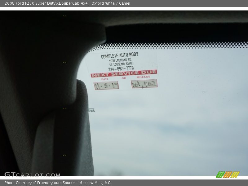 Oxford White / Camel 2008 Ford F250 Super Duty XL SuperCab 4x4