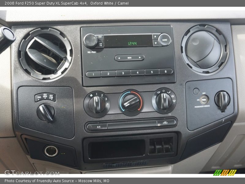 Oxford White / Camel 2008 Ford F250 Super Duty XL SuperCab 4x4