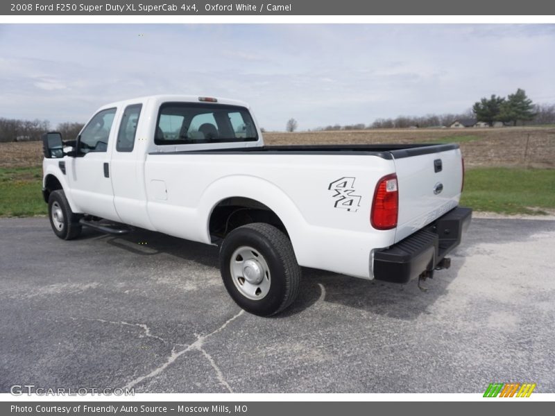 Oxford White / Camel 2008 Ford F250 Super Duty XL SuperCab 4x4