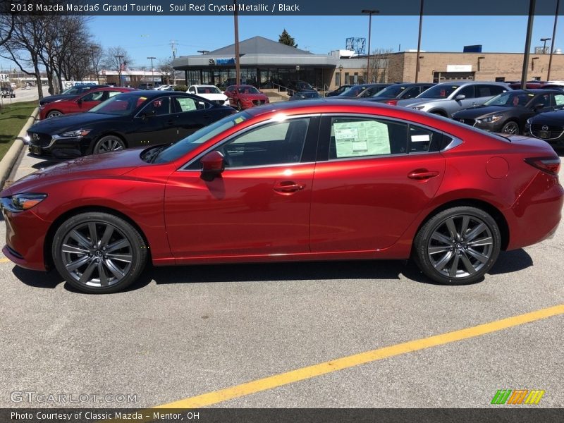 Soul Red Crystal Metallic / Black 2018 Mazda Mazda6 Grand Touring