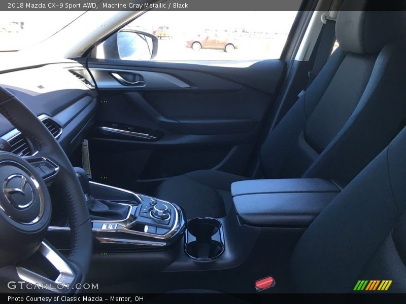 Machine Gray Metallic / Black 2018 Mazda CX-9 Sport AWD