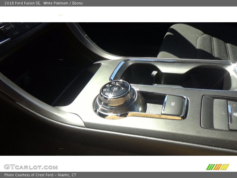 White Platinum / Ebony 2018 Ford Fusion SE