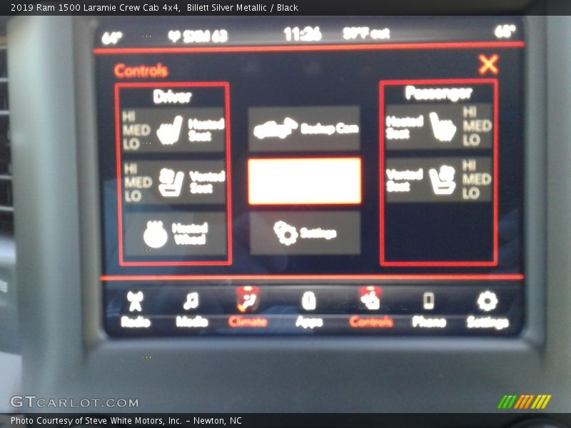 Billett Silver Metallic / Black 2019 Ram 1500 Laramie Crew Cab 4x4