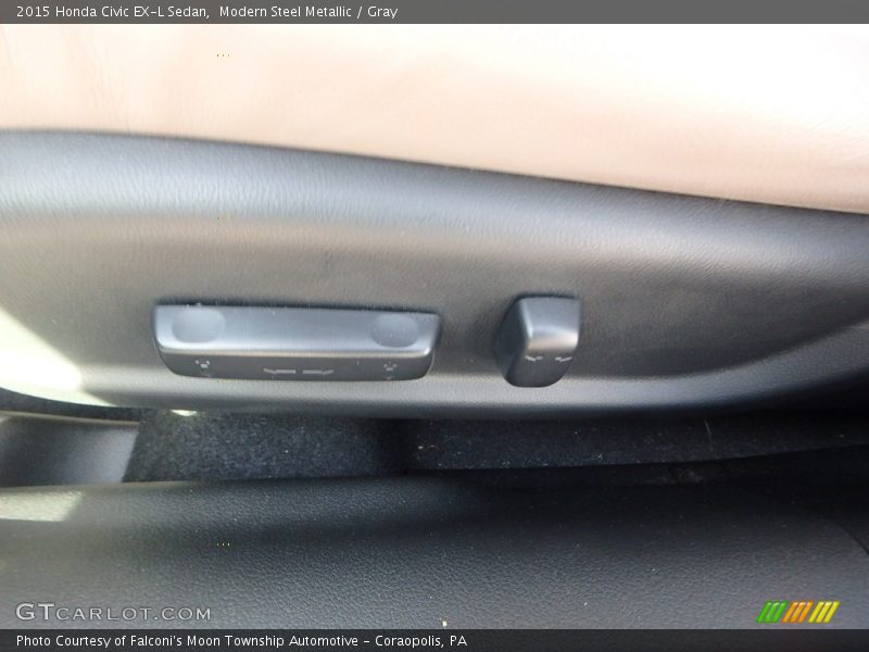 Modern Steel Metallic / Gray 2015 Honda Civic EX-L Sedan