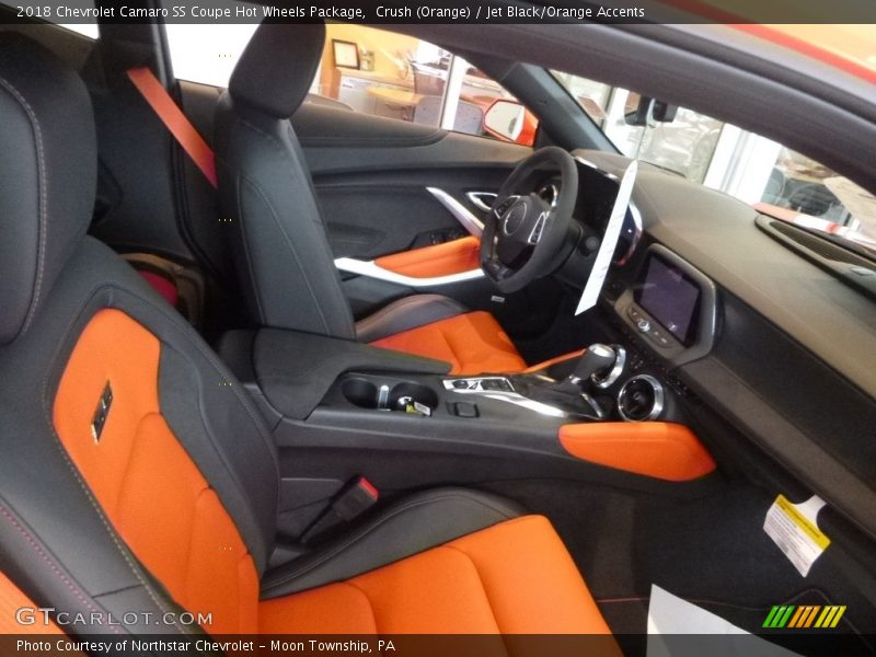  2018 Camaro SS Coupe Hot Wheels Package Jet Black/Orange Accents Interior