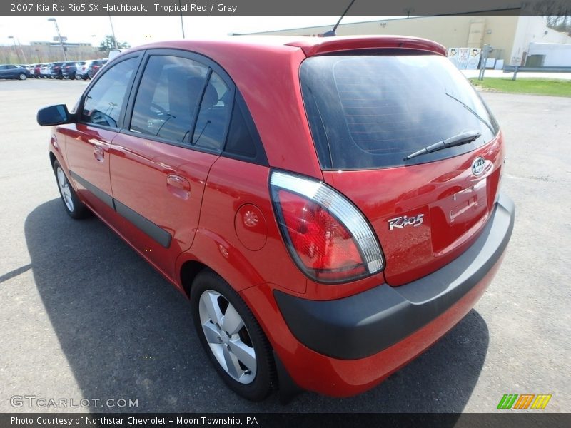 Tropical Red / Gray 2007 Kia Rio Rio5 SX Hatchback